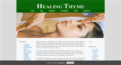 Desktop Screenshot of healing-thyme.co.uk